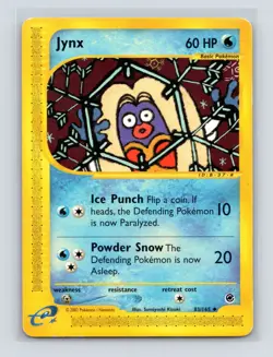 Pokemon TCG Jynx 083/165 Expedition Normal MP - Image 1