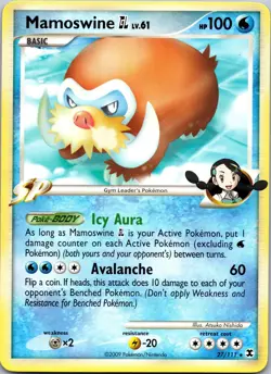 Mamoswine GL 27/111 Rare Rising Rivals NM Pokemon TCG - Image 1
