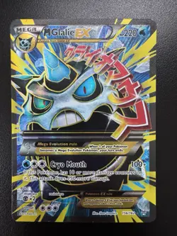Mega M Glalie EX BREAKthrough 156/162 Full Art Ultra Rare Pokemon TCG 2015 MP - Image 1