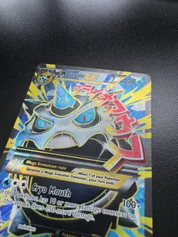 Mega M Glalie EX BREAKthrough 156/162 Full Art Ultra Rare Pokemon TCG 2015 MP - Image 3