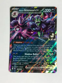 Pokemon TCG Destined Rivals Marnie's Grimmsnarl EX 136/182 Near Mint - Image 1