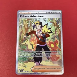 Ethan's Adventure 236/182 Special Illustration Rare Pokemon Destined Rivals NM - Image 1