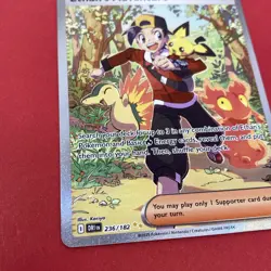 Ethan's Adventure 236/182 Special Illustration Rare Pokemon Destined Rivals NM - Image 2