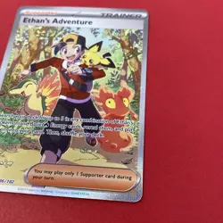Ethan's Adventure 236/182 Special Illustration Rare Pokemon Destined Rivals NM - Image 3