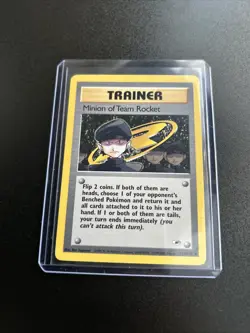 Pokemon Minion of Team Rocket 113/132 Gym Heroes Trainer Collection Rare WOTC ￼ - Image 3