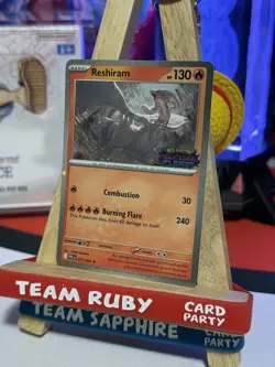 Reshiram 017/094 - Holo Rare - Pokemon TCG: Phantasmal Flames - NM stamped promo - Image 1