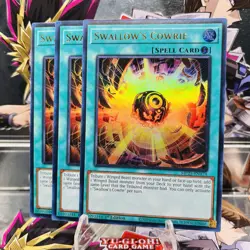 3x Yugioh Playset Swallow's Cowrie MP25-EN174 Ultra Rare 1st Ed Near Mint - Image 1