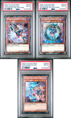 Dark Magician Girl - PSA 8 Bundle - RA03-EN123 MP24-EN053 - Yugioh - Image 1