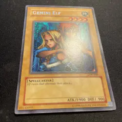 Yugioh Gemini Elf LON-000 Reverse Secret Rare Misprint [NM] - Image 3