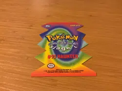 NEW 2000 TOPPS POKEMON DIE CUT CARD #93 "HAUNTER" EVO5 STAGE 2 - Image 4