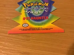NEW 2000 TOPPS POKEMON DIE CUT CARD #93 "HAUNTER" EVO5 STAGE 2 - Image 5