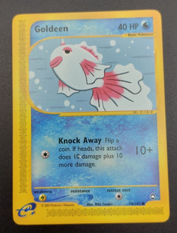 Pokemon Card Goldeen 78/147 common Aquapolis LP - Image 1