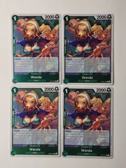 One Piece TCG Card - (Playset) - 4x OP08-034 - Wanda - Rare - Eng - Image 1