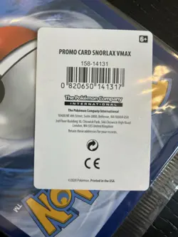 Pokemon Snorlax VMAX Jumbo Card 142/202 Stamped - Image 3