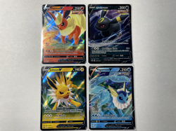 Eevee Evolutions V Promo Complete SWSH 4 Card Set Eeveelutions Pokemon TCG NM - Image 1