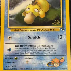 Misty's Psyduck - 54/132 - Pokemon (W) Wizard World￼Uncommon Promo Card MP - Image 4
