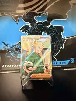 Pokemon Card Lt. Surge's Bargain 170/132 Mega Evolution Ultra Rare Full Art NM - Image 1