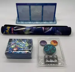 Terapagos ex UPC Accessories: Coin Dice Markers Deck Box Playmat & Card Frame - Image 1