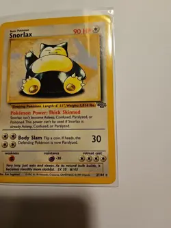 Snorlax 27/64 Jungle Set Non-Holo Rare Card Unlimited WOTC Pokemon TCG - Image 4