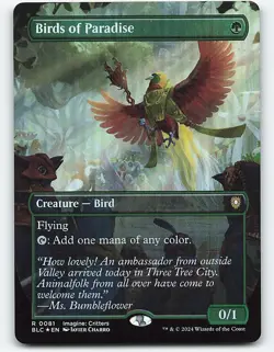 Birds of Paradise (Borderless) #81 foil Magic the Gathering Card - Image 1