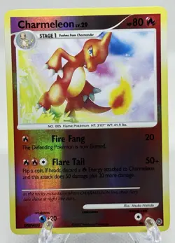 Charmeleon 46/132 Secret Wonders Reverse Holo Pokemon Card NM Error - Image 2