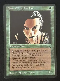 1x MTG Elves of Deep Shadow - The Dark (DRK) - Magic the Gathering - Image 1