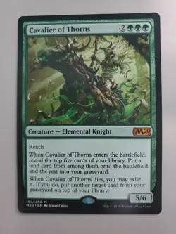 MTG Cavalier of Thorns Core Set 2020 Regular Mythic - Image 1