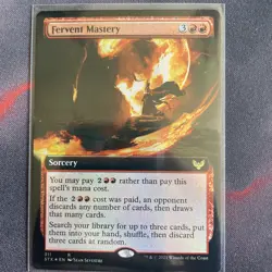 MTG Fervent Mastery Strixhaven: School of Mages 311 Foil Rare - Image 1