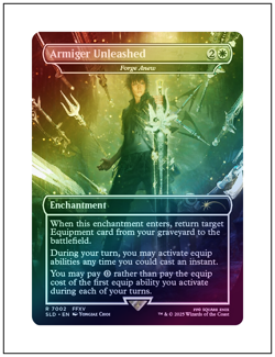 1x Armiger Unleashed - Forge Anew, Foil Secret Lair Final Fantasy Magic NM - Image 1