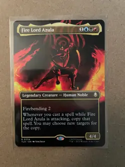 MTG Fire Lord Azula (0334) (Borderless) Avatar: The Last Airbender In Hand - Image 1