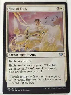 Vow of Duty - Commander: 2015 - Magic the Gathering MTG Nice! - Image 1