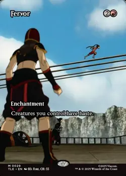 Fervor X1 BORDERLESS-NM/M-Avatar: The Last Airbender: Eternal-Legal - Image 1