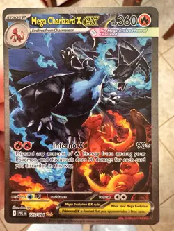 Pokemon TCG: Mega Charizard X EX 125/094 Phantasmal Flames Near Mint - Image 1