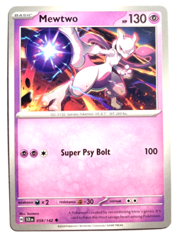 Pokemon Mewtwo! + FREE extra Rare card ! - Image 1