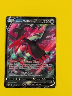 Galarian Moltres V - 097/198 - Ultra Rare Chilling Reign - Pokemon Card - NM - Image 1