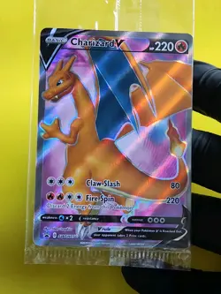 Pokemon Charizard V SWSH050 Champion's Path Promo Holo Full Art Sealed New - Image 1