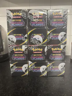 Pokemon Phantasmal Flames 6 Half Booster Boxes (18 Packs) Sealed - Image 1