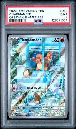 Pokemon PSA 9 Charmander Promo 2023 SVP 044 Obsidian Flames ETB English - Image 1