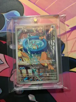 Pokemon TCG Stellar Crown Squirtle 148/142 Illustration Rare NM/M Near Mint EN - Image 1