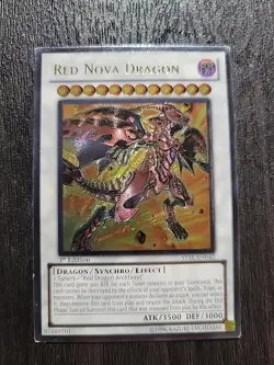 Yu-Gi-Oh Red Nova Dragon STBL-EN042 Ultimate Rare 1st Edition VLP - Image 1