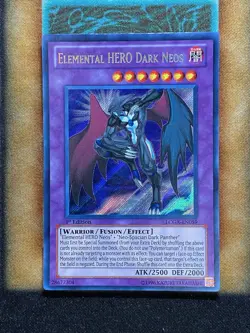 Yugioh Elemental HERO Dark Neos LCGX-EN059 Secret Rare 1st Ed NM - Image 1
