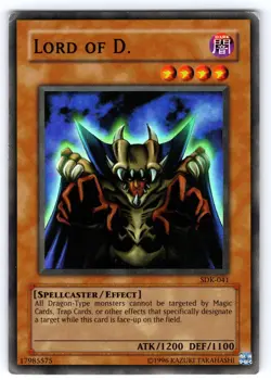 YuGiOh • Lord of D • SDK-041 • Holo Unlimited Super Rare • MP - Image 1