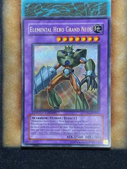 Yugioh Elemental Hero Grand Neos CT04-EN001 Secret Rare Limited Edition NM - Image 1