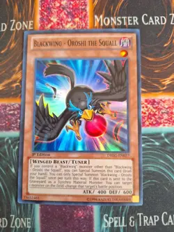 Yu-Gi-Oh! Blackwing - Oroshi the Squall DRLG-EN027 Super Rare 1st Edition NM b2/ - Image 1