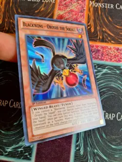 Yu-Gi-Oh! Blackwing - Oroshi the Squall DRLG-EN027 Super Rare 1st Edition NM b2/ - Image 2