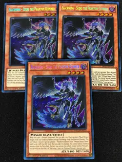 Yugioh BlackWing Sudri The phantom Glimmer MP23-EN155 1ST SECRET x3 (NM) - Image 1