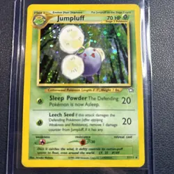 Pokemon TCG Jumpluff Neo Genesis Holo Unlimited Rare Card LP - Image 1