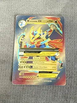 Mega M Ash Greninja EX Card - Image 1