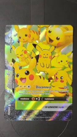 Pikachu V-Union [Set of 4] SWSH: Sword & Shield Promo Cards Holo - Image 5