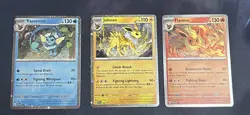 Pokemon Prismatic Evolutions Promo Cards Flareon Vaporeon Jolteon SV8.5 TCG - Image 1